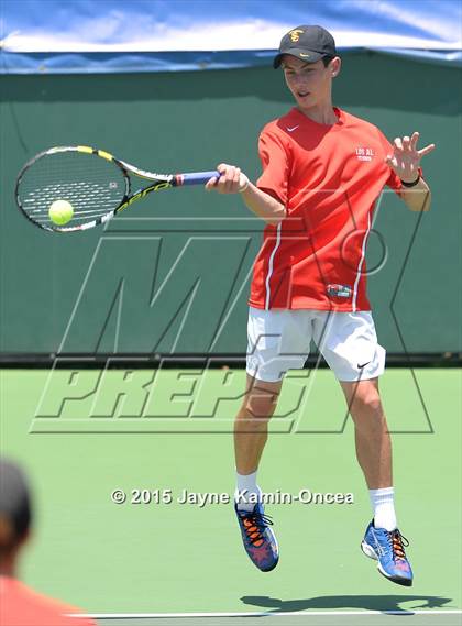 Thumbnail 2 in CIF SoCal Regional Boys Tennis Championships (Day 1 Action/Team Photos)  photogallery.