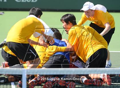 Thumbnail 3 in CIF SoCal Regional Boys Tennis Championships (Day 1 Action/Team Photos)  photogallery.