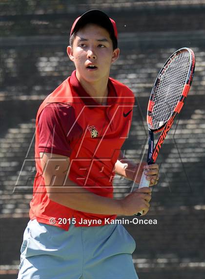 Thumbnail 3 in CIF SoCal Regional Boys Tennis Championships (Day 1 Action/Team Photos)  photogallery.