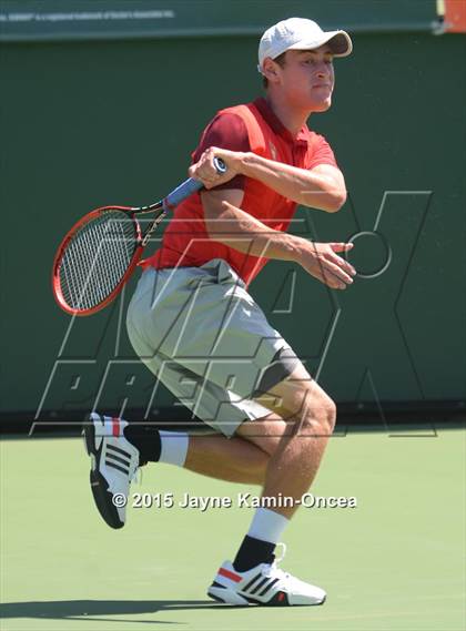 Thumbnail 3 in CIF SoCal Regional Boys Tennis Championships (Day 1 Action/Team Photos)  photogallery.
