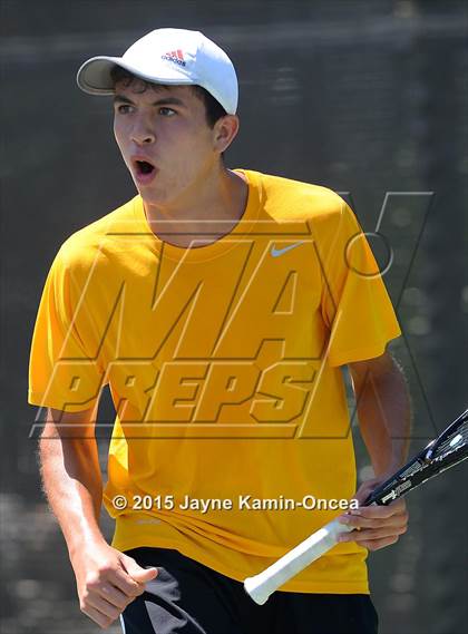 Thumbnail 2 in CIF SoCal Regional Boys Tennis Championships (Day 1 Action/Team Photos)  photogallery.
