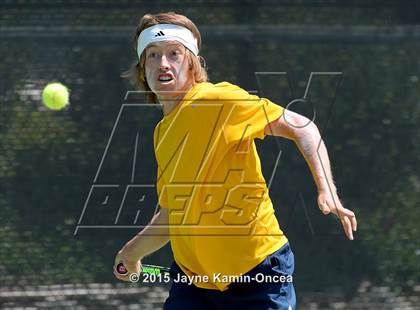 Thumbnail 3 in CIF SoCal Regional Boys Tennis Championships (Day 1 Action/Team Photos)  photogallery.
