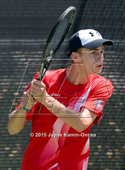 Thumbnail 3 in CIF SoCal Regional Boys Tennis Championships (Day 1 Action/Team Photos)  photogallery.