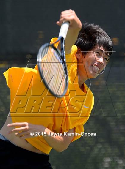 Thumbnail 3 in CIF SoCal Regional Boys Tennis Championships (Day 1 Action/Team Photos)  photogallery.