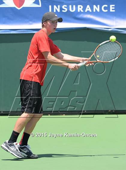 Thumbnail 3 in CIF SoCal Regional Boys Tennis Championships (Day 1 Action/Team Photos)  photogallery.