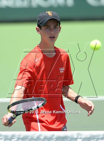 Thumbnail 2 in CIF SoCal Regional Boys Tennis Championships (Day 1 Action/Team Photos)  photogallery.