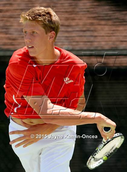 Thumbnail 2 in CIF SoCal Regional Boys Tennis Championships (Day 1 Action/Team Photos)  photogallery.