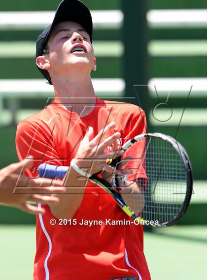 Thumbnail 3 in CIF SoCal Regional Boys Tennis Championships (Day 1 Action/Team Photos)  photogallery.