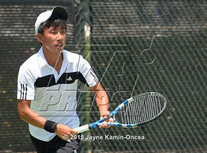 Thumbnail 3 in CIF SoCal Regional Boys Tennis Championships (Day 1 Action/Team Photos)  photogallery.