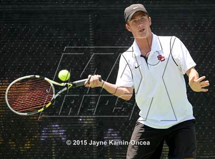 Thumbnail 3 in CIF SoCal Regional Boys Tennis Championships (Day 1 Action/Team Photos)  photogallery.