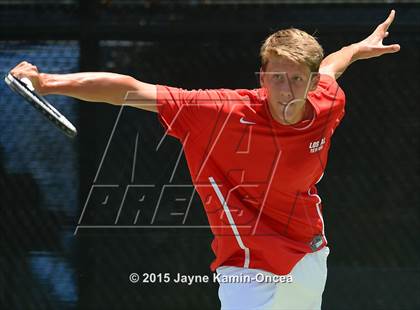 Thumbnail 2 in CIF SoCal Regional Boys Tennis Championships (Day 1 Action/Team Photos)  photogallery.