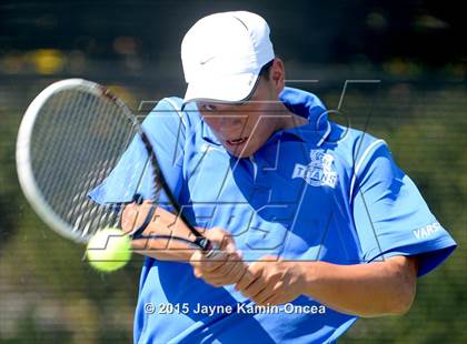 Thumbnail 2 in CIF SoCal Regional Boys Tennis Championships (Day 1 Action/Team Photos)  photogallery.