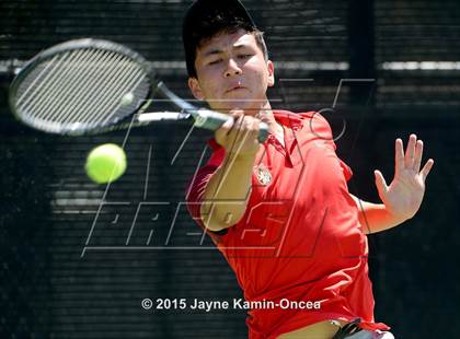 Thumbnail 1 in CIF SoCal Regional Boys Tennis Championships (Day 1 Action/Team Photos)  photogallery.