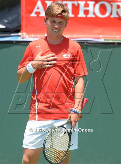 Thumbnail 3 in CIF SoCal Regional Boys Tennis Championships (Day 1 Action/Team Photos)  photogallery.