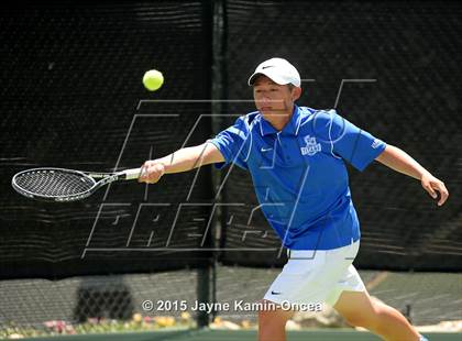 Thumbnail 2 in CIF SoCal Regional Boys Tennis Championships (Day 1 Action/Team Photos)  photogallery.