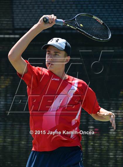 Thumbnail 2 in CIF SoCal Regional Boys Tennis Championships (Day 1 Action/Team Photos)  photogallery.
