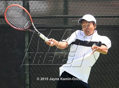 Thumbnail 2 in CIF SoCal Regional Boys Tennis Championships (Day 1 Action/Team Photos)  photogallery.
