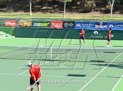 Thumbnail 3 in CIF SoCal Regional Boys Tennis Championships (Day 1 Action/Team Photos)  photogallery.