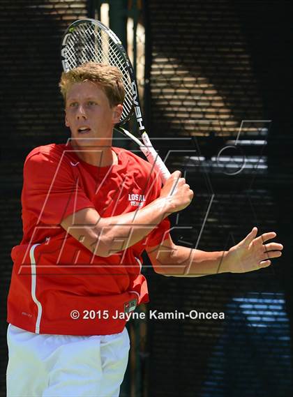 Thumbnail 3 in CIF SoCal Regional Boys Tennis Championships (Day 1 Action/Team Photos)  photogallery.