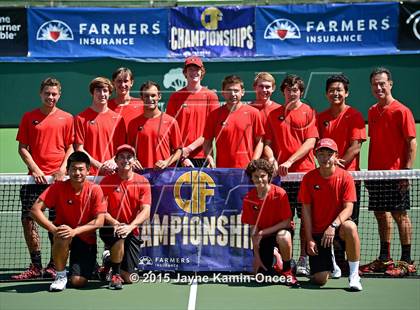 Thumbnail 3 in CIF SoCal Regional Boys Tennis Championships (Day 1 Action/Team Photos)  photogallery.