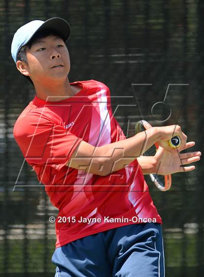 Thumbnail 1 in CIF SoCal Regional Boys Tennis Championships (Day 1 Action/Team Photos)  photogallery.