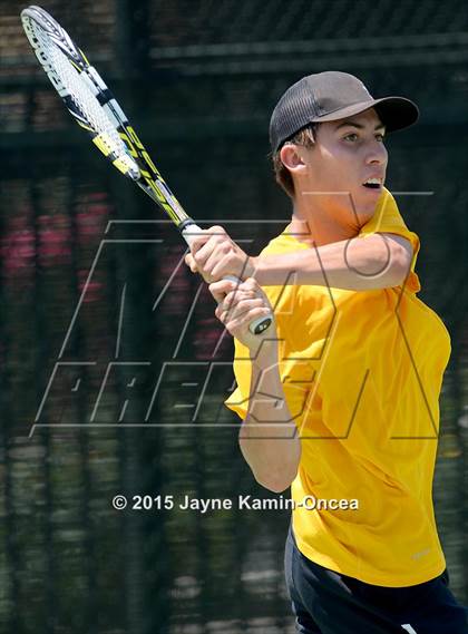 Thumbnail 2 in CIF SoCal Regional Boys Tennis Championships (Day 1 Action/Team Photos)  photogallery.
