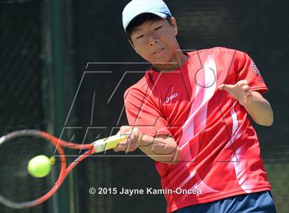 Thumbnail 2 in CIF SoCal Regional Boys Tennis Championships (Day 1 Action/Team Photos)  photogallery.