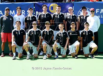 Thumbnail 3 in CIF SoCal Regional Boys Tennis Championships (Day 1 Action/Team Photos)  photogallery.