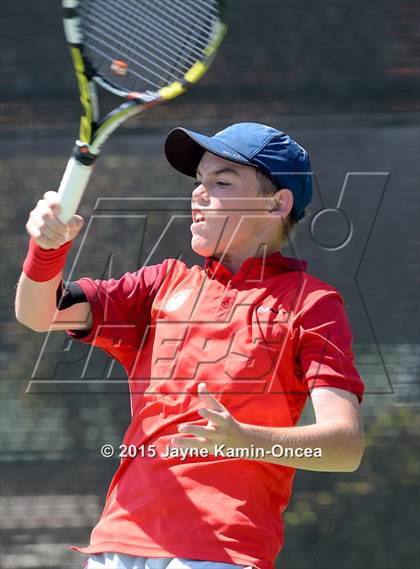 Thumbnail 1 in CIF SoCal Regional Boys Tennis Championships (Day 1 Action/Team Photos)  photogallery.