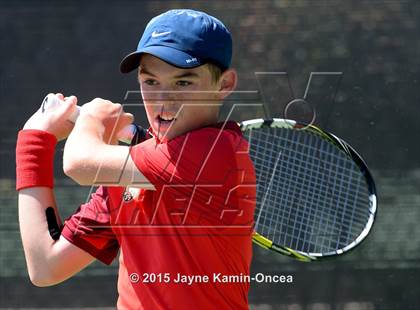 Thumbnail 3 in CIF SoCal Regional Boys Tennis Championships (Day 1 Action/Team Photos)  photogallery.