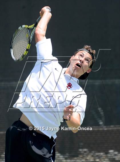 Thumbnail 3 in CIF SoCal Regional Boys Tennis Championships (Day 1 Action/Team Photos)  photogallery.
