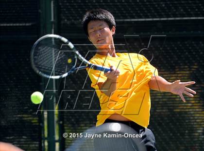 Thumbnail 1 in CIF SoCal Regional Boys Tennis Championships (Day 1 Action/Team Photos)  photogallery.