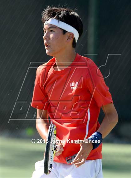 Thumbnail 2 in CIF SoCal Regional Boys Tennis Championships (Day 1 Action/Team Photos)  photogallery.