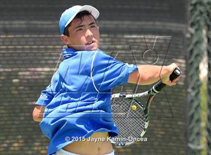 Thumbnail 2 in CIF SoCal Regional Boys Tennis Championships (Day 1 Action/Team Photos)  photogallery.