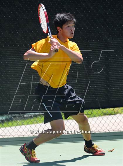 Thumbnail 1 in CIF SoCal Regional Boys Tennis Championships (Day 1 Action/Team Photos)  photogallery.
