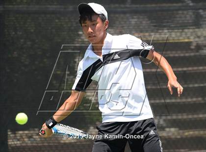 Thumbnail 2 in CIF SoCal Regional Boys Tennis Championships (Day 1 Action/Team Photos)  photogallery.