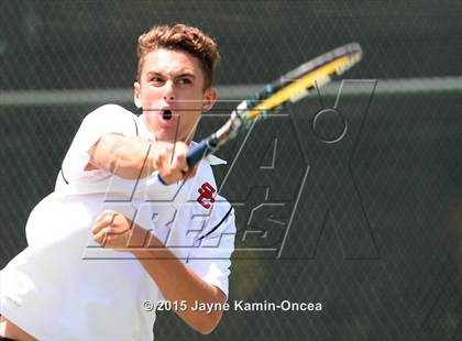 Thumbnail 1 in CIF SoCal Regional Boys Tennis Championships (Day 1 Action/Team Photos)  photogallery.