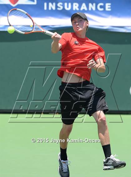 Thumbnail 2 in CIF SoCal Regional Boys Tennis Championships (Day 1 Action/Team Photos)  photogallery.