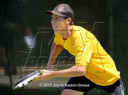 Thumbnail 3 in CIF SoCal Regional Boys Tennis Championships (Day 1 Action/Team Photos)  photogallery.