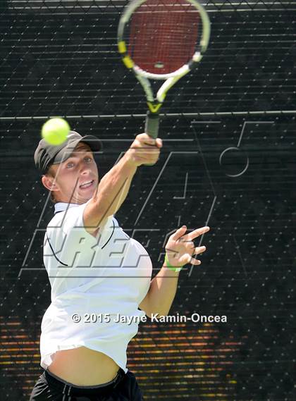Thumbnail 3 in CIF SoCal Regional Boys Tennis Championships (Day 1 Action/Team Photos)  photogallery.