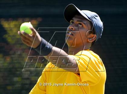 Thumbnail 3 in CIF SoCal Regional Boys Tennis Championships (Day 1 Action/Team Photos)  photogallery.