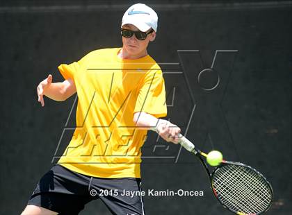 Thumbnail 2 in CIF SoCal Regional Boys Tennis Championships (Day 1 Action/Team Photos)  photogallery.