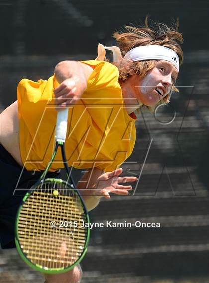Thumbnail 3 in CIF SoCal Regional Boys Tennis Championships (Day 1 Action/Team Photos)  photogallery.