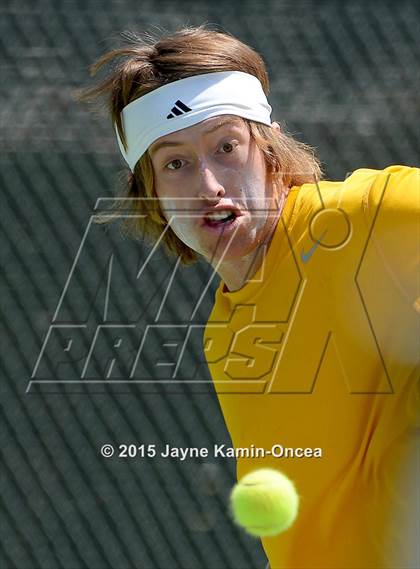 Thumbnail 1 in CIF SoCal Regional Boys Tennis Championships (Day 1 Action/Team Photos)  photogallery.