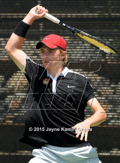 Thumbnail 2 in CIF SoCal Regional Boys Tennis Championships (Day 1 Action/Team Photos)  photogallery.