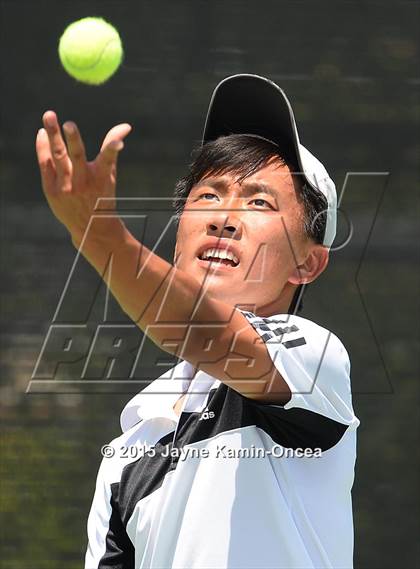 Thumbnail 2 in CIF SoCal Regional Boys Tennis Championships (Day 1 Action/Team Photos)  photogallery.