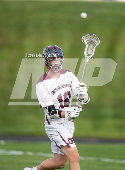 Thumbnail 2 in Cheyenne Mountain vs. Green Mountain 2019 CHSAA 4A Playoffs photogallery.