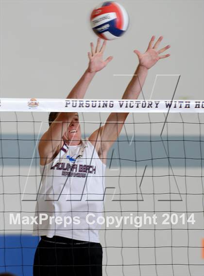 Thumbnail 1 in Laguna Beach vs. Saddleback Valley Christian (CIF SoCal D3 Regional Final) photogallery.