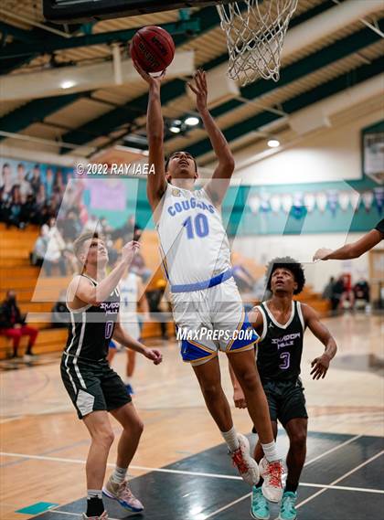 Thumbnail 1 in Shadow Hills vs. Del Campo (Simply Basketball Showcase) photogallery.