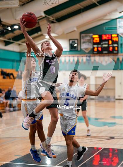 Thumbnail 1 in Shadow Hills vs. Del Campo (Simply Basketball Showcase) photogallery.